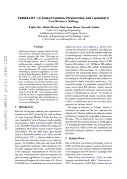 UrduLLaMA 1.0: Dataset Curation, Preprocessing, and Evaluation in Low-Resource Settings