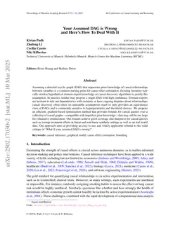 Your Assumed DAG is Wrong and Here's How To Deal With It