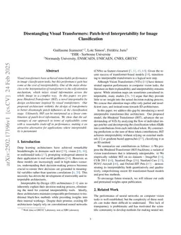 Disentangling Visual Transformers: Patch-level Interpretability for Image Classification