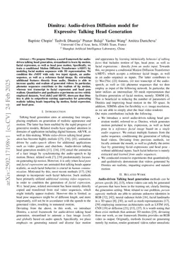 Dimitra: Audio-driven Diffusion model for Expressive Talking Head Generation