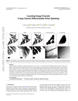 Learning Image Fractals Using Chaotic Differentiable Point Splatting