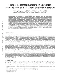 Robust Federated Learning in Unreliable Wireless Networks: A Client Selection Approach