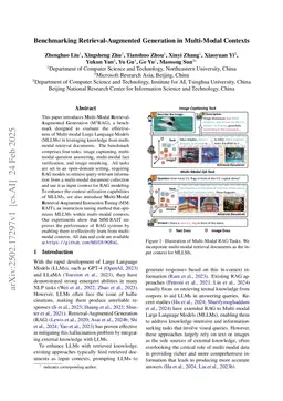 Benchmarking Retrieval-Augmented Generation in Multi-Modal Contexts
