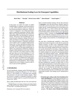 Random Scaling of Emergent Capabilities
