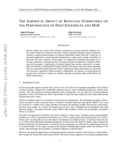 The Empirical Impact of Reducing Symmetries on the Performance of Deep Ensembles and MoE
