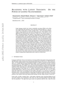 Reasoning with Latent Thoughts: On the Power of Looped Transformers