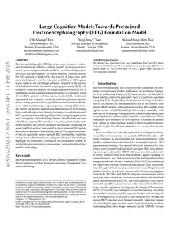 Large Cognition Model: Towards Pretrained EEG Foundation Model