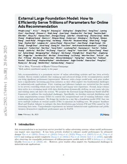 External Large Foundation Model: How to Efficiently Serve Trillions of Parameters for Online Ads Recommendation