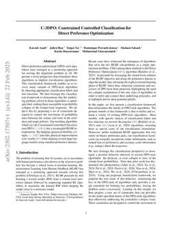 C2-DPO: Constrained Controlled Direct Preference Optimization