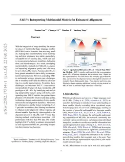 SAE-V: Interpreting Multimodal Models for Enhanced Alignment