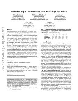 Scalable Graph Condensation with Evolving Capabilities