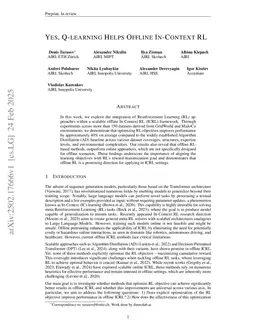 Yes, Q-learning Helps Offline In-Context RL