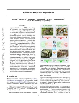 Contrastive Visual Data Augmentation