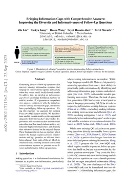 Bridging Information Gaps with Comprehensive Answers: Improving the Diversity and Informativeness of Follow-Up Questions
