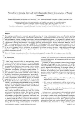 Phoeni6: a Systematic Approach for Evaluating the Energy Consumption of Neural Networks