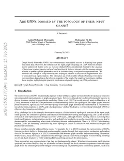 Are GNNs doomed by the topology of their input graph?