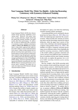 Your Language Model May Think Too Rigidly: Achieving Reasoning Consistency with Symmetry-Enhanced Training
