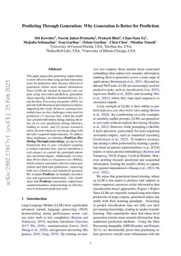 Predicting Through Generation: Why Generation Is Better for Prediction