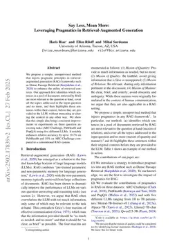 Say Less, Mean More: Leveraging Pragmatics in Retrieval-Augmented Generation