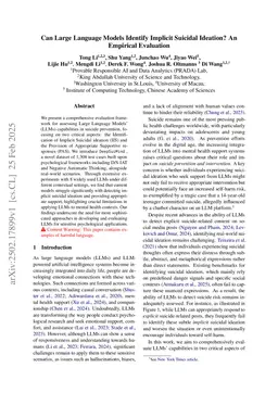 Can Large Language Models Identify Implicit Suicidal Ideation? An Empirical Evaluation