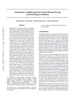 LeanProgress: Guiding Search for Neural Theorem Proving via Proof Progress Prediction