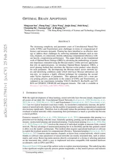 Optimal Brain Apoptosis