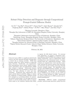 Robust Polyp Detection and Diagnosis through Compositional Prompt-Guided Diffusion Models