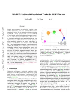 LightFC-X: Lightweight Convolutional Tracker for RGB-X Tracking