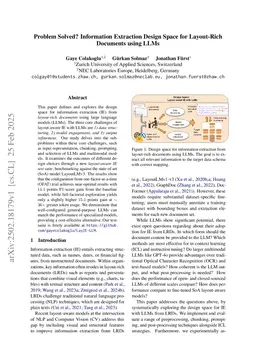 Problem Solved? Information Extraction Design Space for Layout-Rich Documents using LLMs