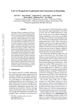 League: Leaderboard Generation on Demand