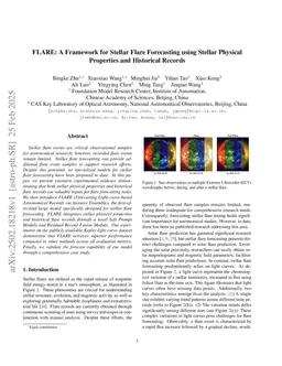 FLARE: A Framework for Stellar Flare Forecasting using Stellar Physical Properties and Historical Records