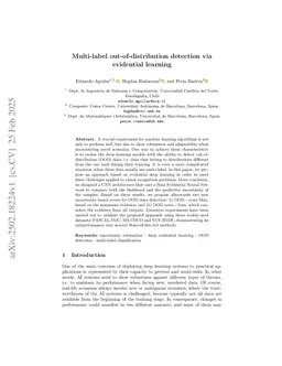 Multi-label out-of-distribution detection via evidential learning