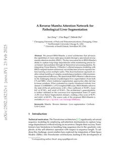 A Reverse Mamba Attention Network for Pathological Liver Segmentation