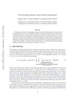 Nested Expectations with Kernel Quadrature