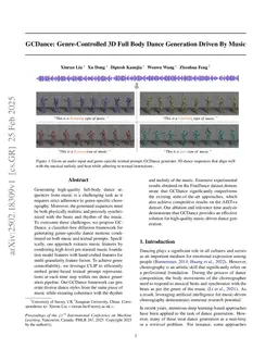 GCDance: Genre-Controlled Music-Driven 3D Full Body Dance Generation