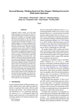 What Makes the Preferred Thinking Direction for LLMs in Multiple-choice Questions?