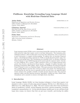 FinBloom: Knowledge Grounding Large Language Model with Real-time Financial Data