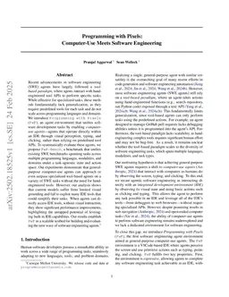 Programming with Pixels: Can Computer-Use Agents do Software Engineering?