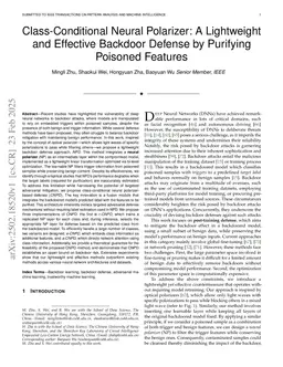 Class-Conditional Neural Polarizer: A Lightweight and Effective Backdoor Defense by Purifying Poisoned Features