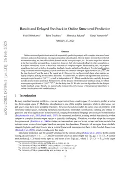 Bandit and Delayed Feedback in Online Structured Prediction