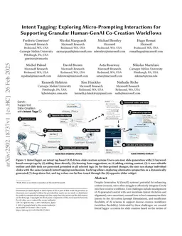 Intent Tagging: Exploring Micro-Prompting Interactions for Supporting Granular Human-GenAI Co-Creation Workflows