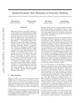 Optimal Stochastic Trace Estimation in Generative Modeling