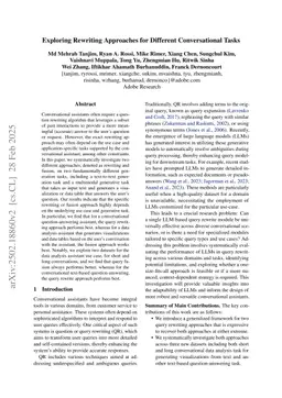 Exploring Rewriting Approaches for Different Conversational Tasks