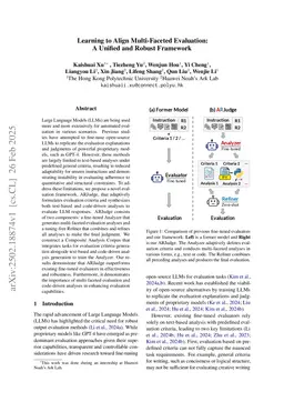 Learning to Align Multi-Faceted Evaluation: A Unified and Robust Framework