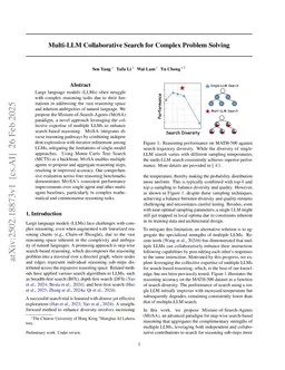 Multi-LLM Collaborative Search for Complex Problem Solving