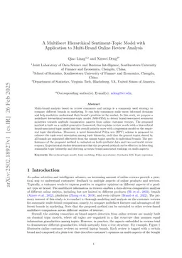 A Multifacet Hierarchical Sentiment-Topic Model with Application to Multi-Brand Online Review Analysis