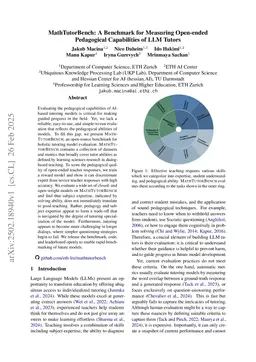 MathTutorBench: A Benchmark for Measuring Open-ended Pedagogical Capabilities of LLM Tutors
