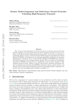 Fourier Multi-Component and Multi-Layer Neural Networks: Unlocking High-Frequency Potential