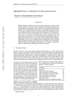 (Mis)Fitting: A Survey of Scaling Laws