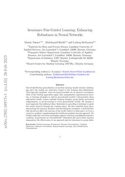 Invariance Pair-Guided Learning: Enhancing Robustness in Neural Networks